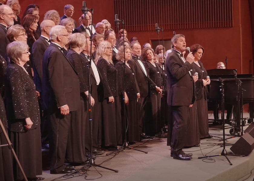 Mosaic Choir Performing on State with soloists singing